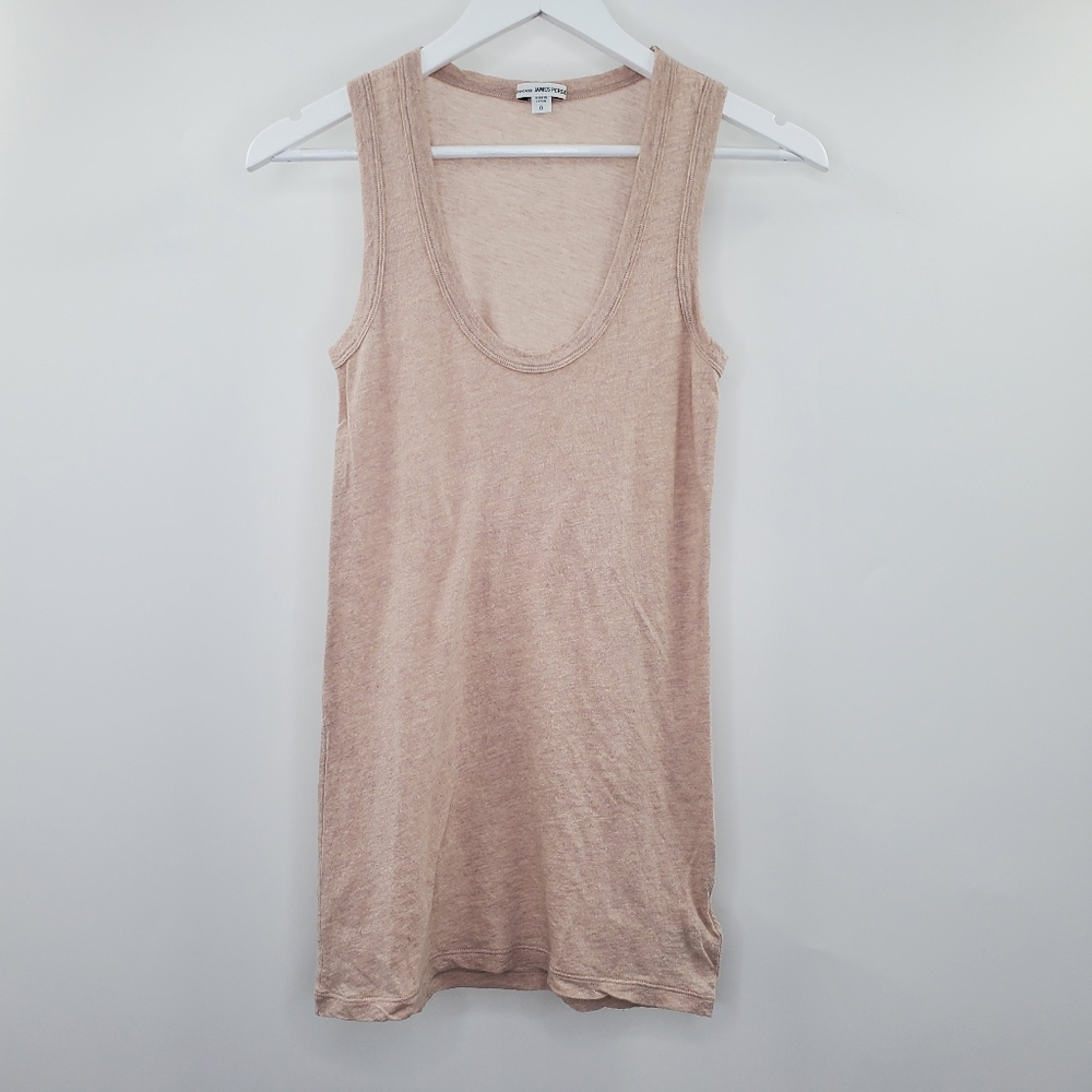 Standard James Perse Scoop Tank Dusty Rose Cotton